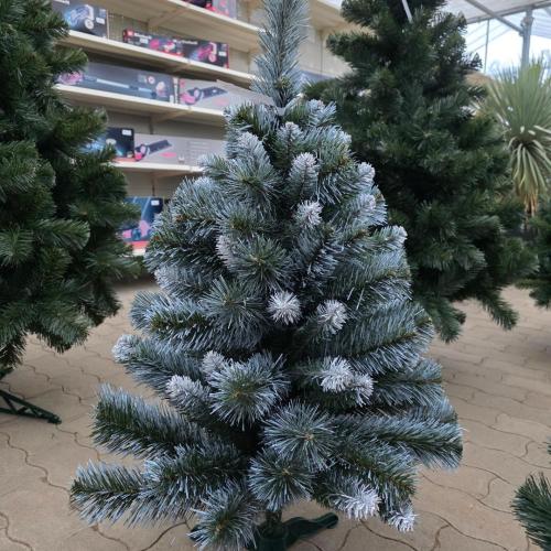 Prémium élethű műfenyő (Anna) - 90 cm, fehér