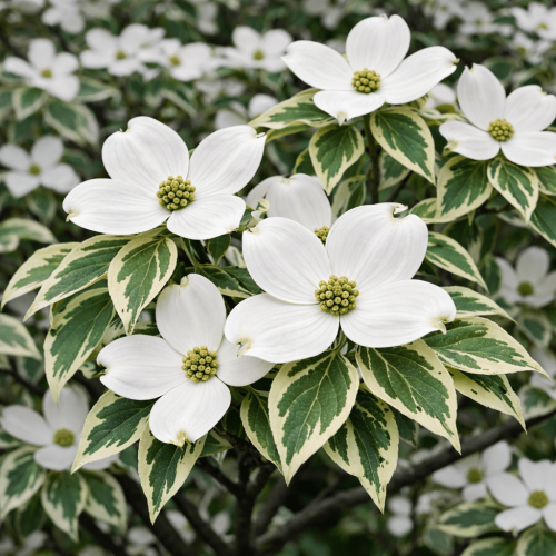 Cornus florida ‘Daybreak’ - Tarka levelű virágos som